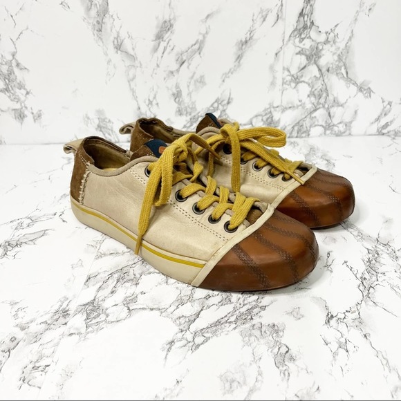 Sorel Shoes - Sorel Sentry Sneakers Dune Sand Leather Lace Up size womens 7.5